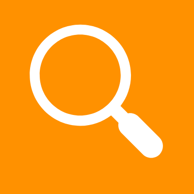 SEO magnifying glass icon